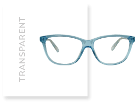 transparent glasses frame