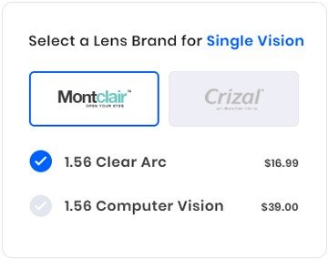 lens package choice