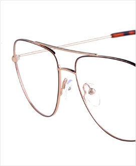 Almost invisible wire frame glasses