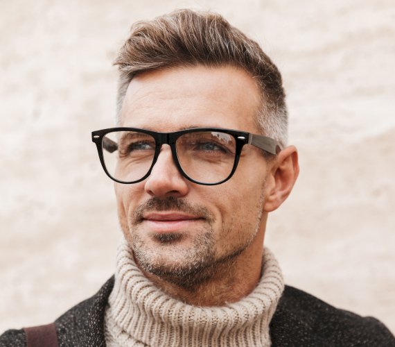 Oversized glasses hot sale men