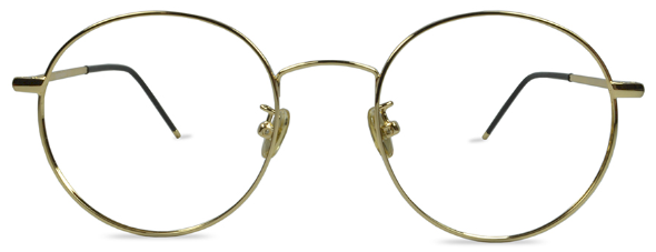 Gold wire frame glasses