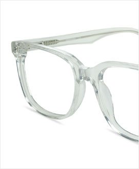 The understated clear glasses frames