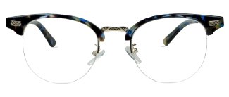 Semi rimmed glasses frames