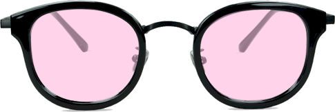 Pink tinted glasses