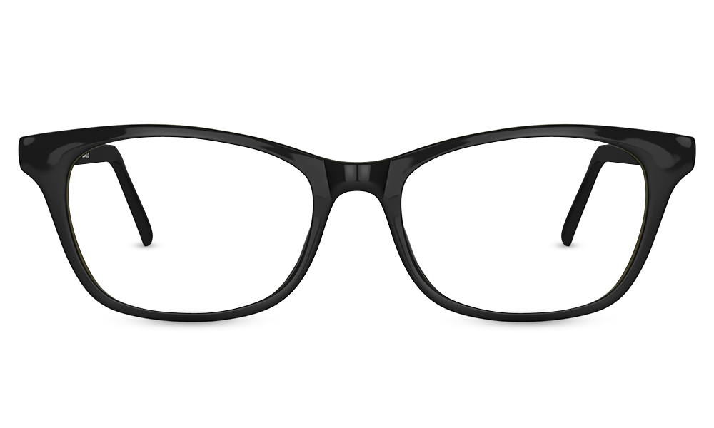 Taz Rectangle Black Full Rim Eyeglasses