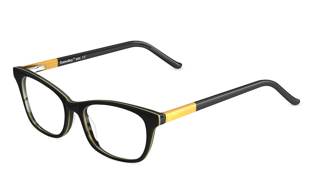 Taz Rectangle Black Full Rim Eyeglasses