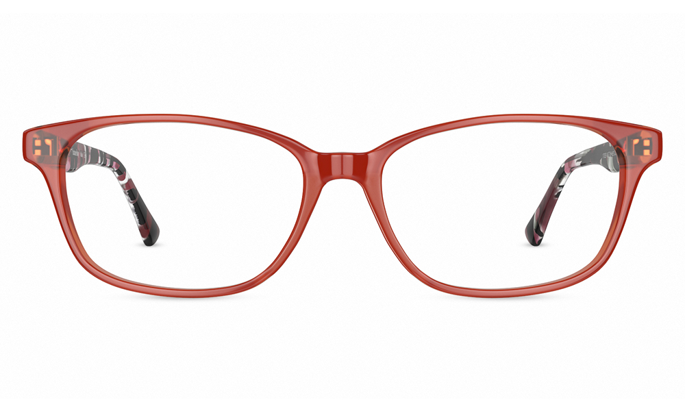 Dory Rectangle Red Full Rim Eyeglasses