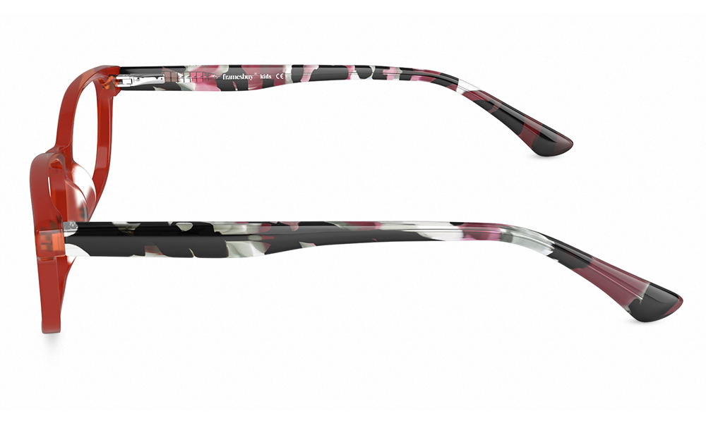 Dory Rectangle Red Full Rim Eyeglasses