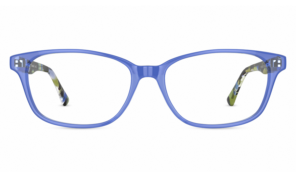 Dory Rectangle Blue Full Rim Eyeglasses