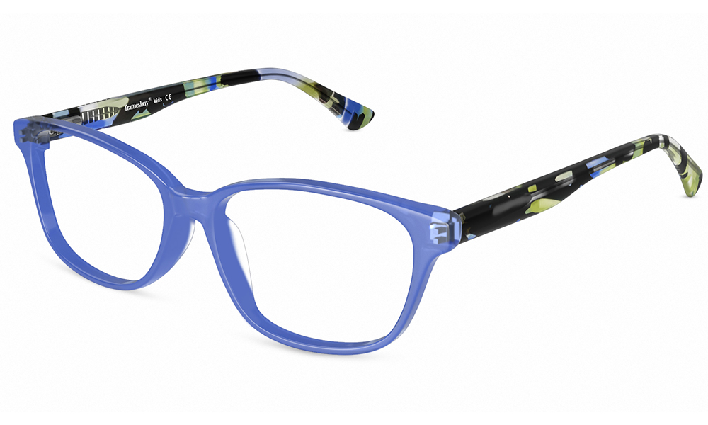 Dory Rectangle Blue Full Rim Eyeglasses