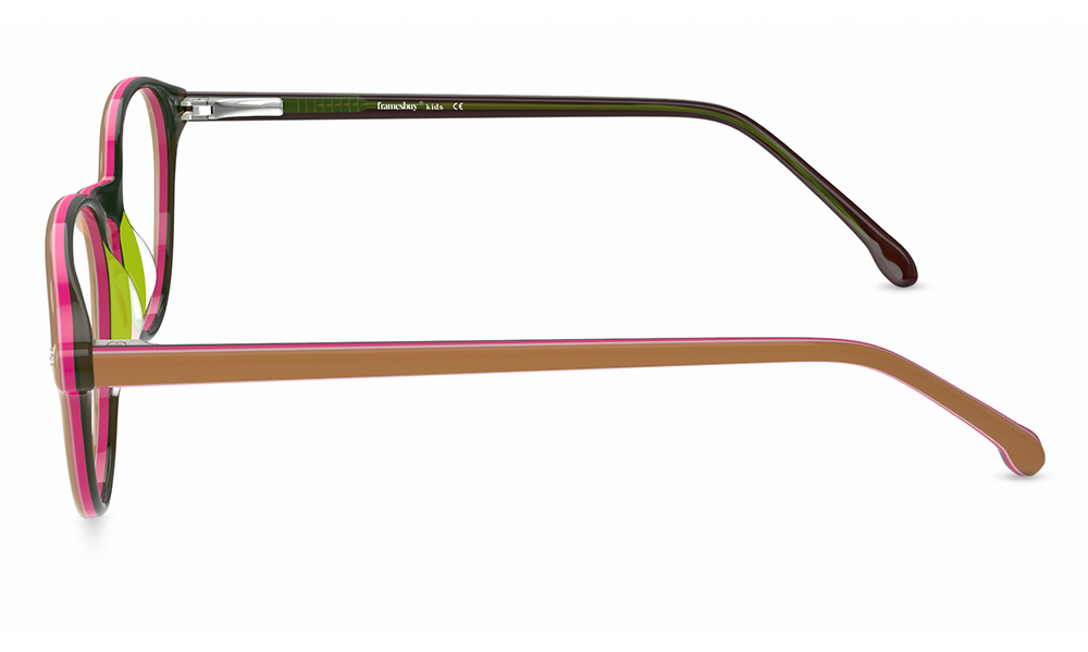 Voltron Round Brown Full Rim Eyeglasses