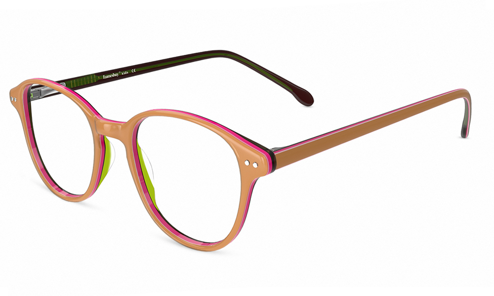 Voltron Round Brown Full Rim Eyeglasses