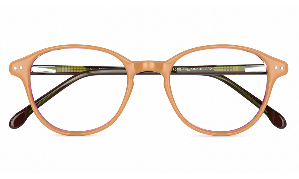 Voltron Round Brown Full Rim Eyeglasses