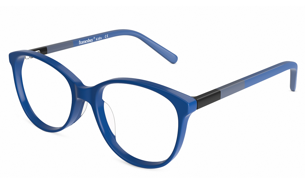 Nala Oval Blue Full Rim Eyeglasses