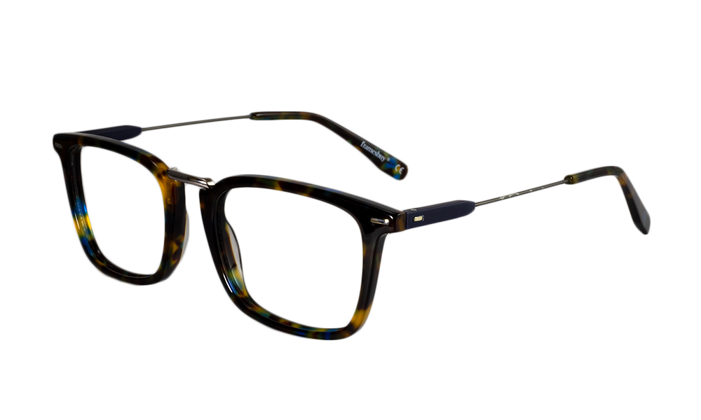 Fleur Square Brown Full Rim Eyeglasses