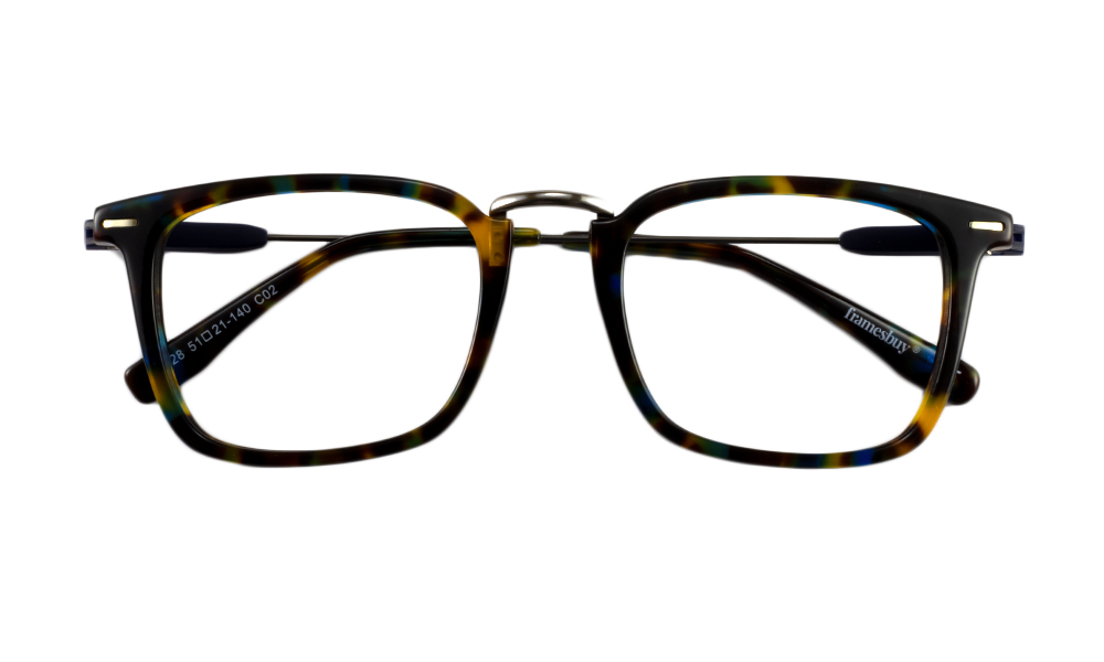 Fleur Square Brown Full Rim Eyeglasses