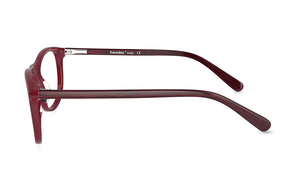 Eva Square Red Full Rim Eyeglasses