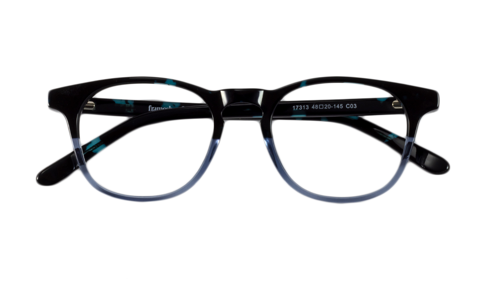 Nobia Round Black Full Rim Eyeglasses