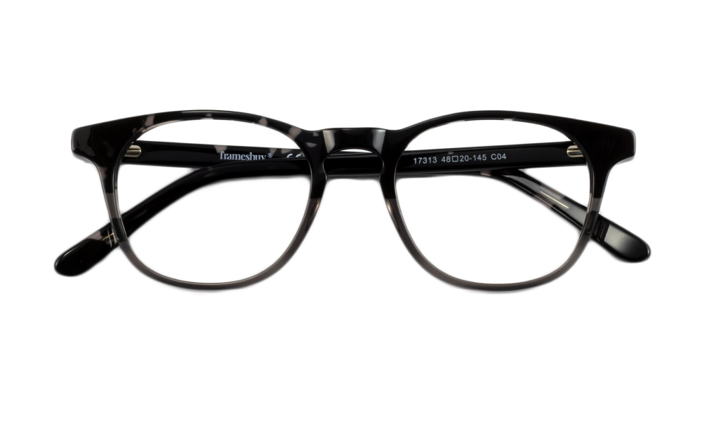 Nobia Round Black Full Rim Eyeglasses