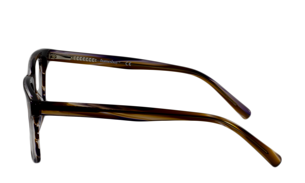 Jester Square Brown Full Rim Eyeglasses