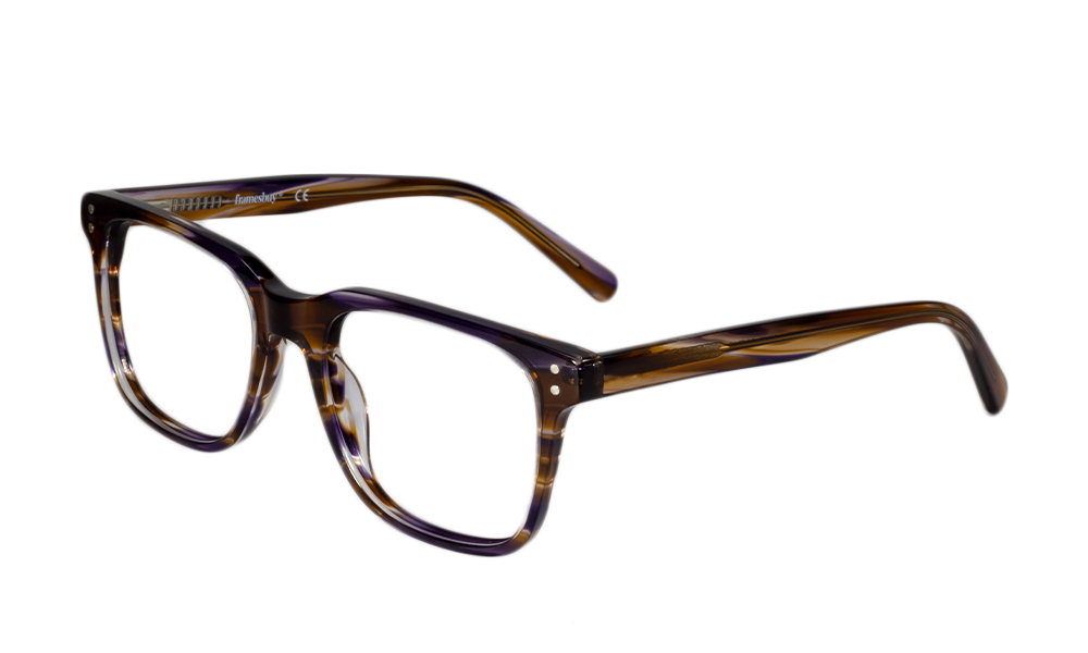 Jester Square Brown Full Rim Eyeglasses