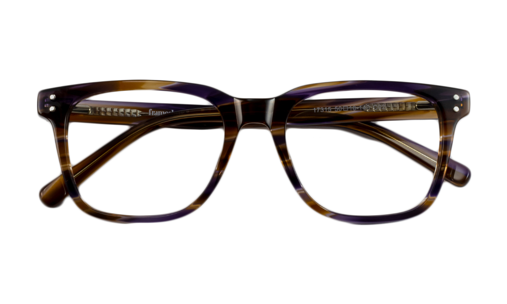Jester Square Brown Full Rim Eyeglasses