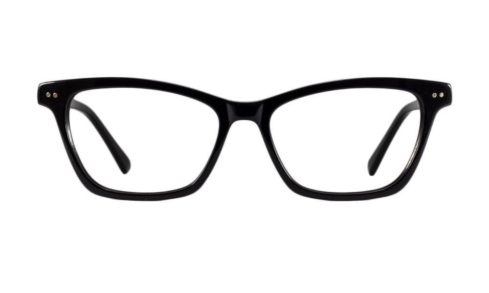 Gillian Wayfarer Black Full Rim Eyeglasses