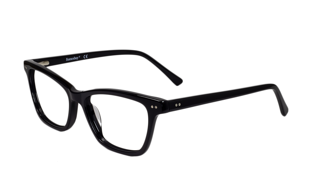 Gillian - Black Wayfarer Full Rim Glasses Frame | Framesbuy