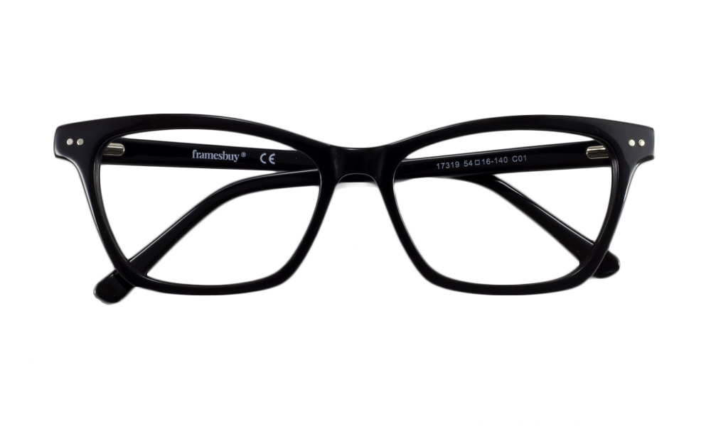Gillian Wayfarer Black Full Rim Eyeglasses