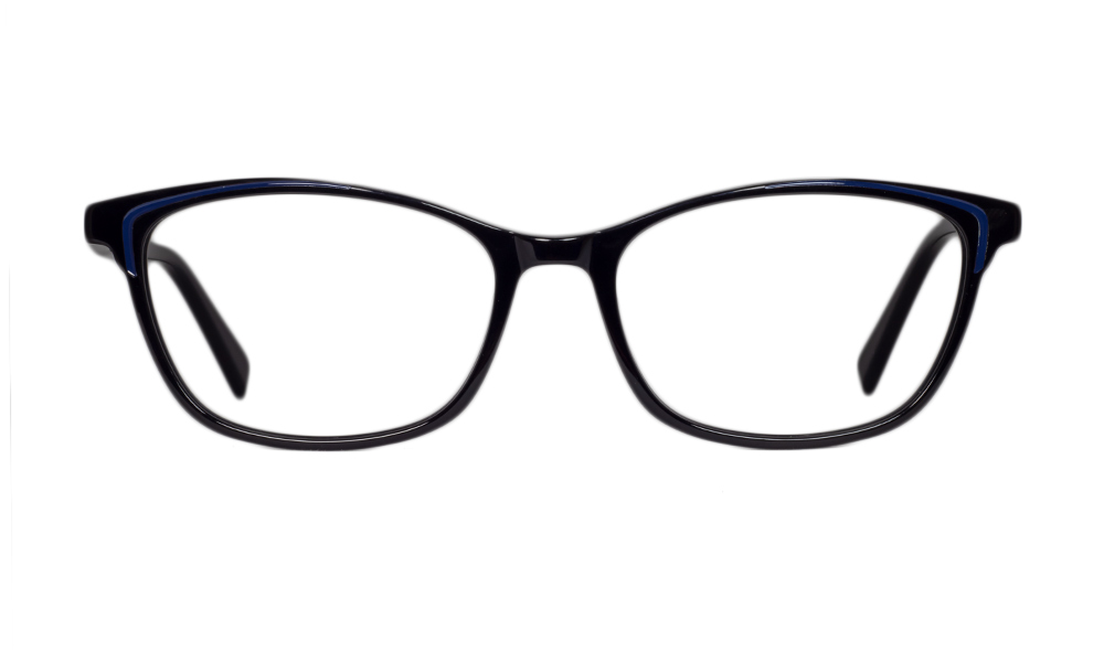 Nero Oval Black Full Rim Eyeglasses