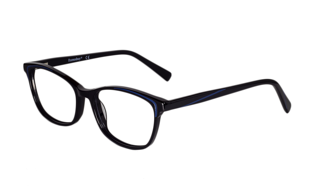 Nero Oval Black Full Rim Eyeglasses