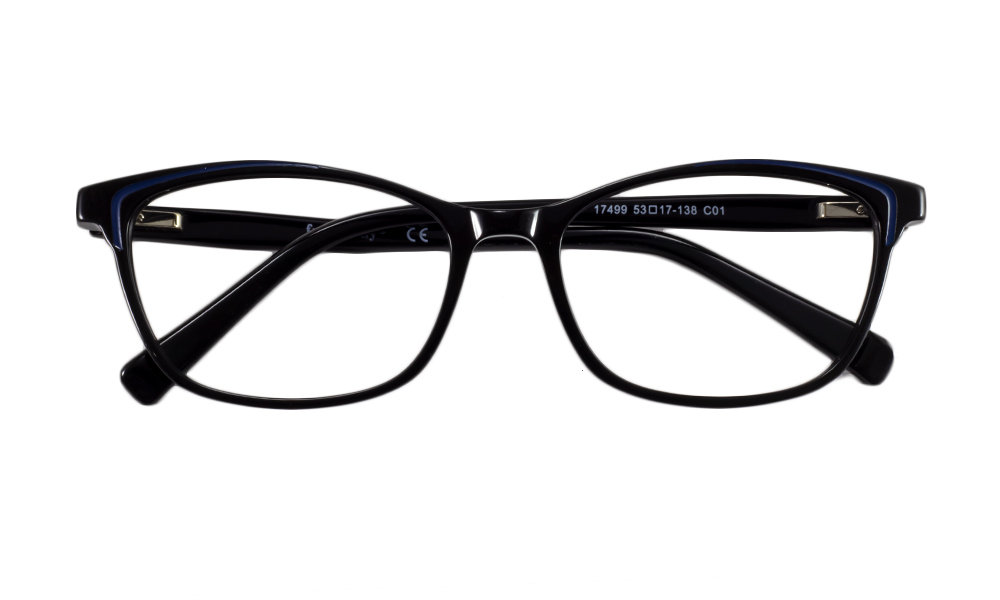 Nero Oval Black Full Rim Eyeglasses