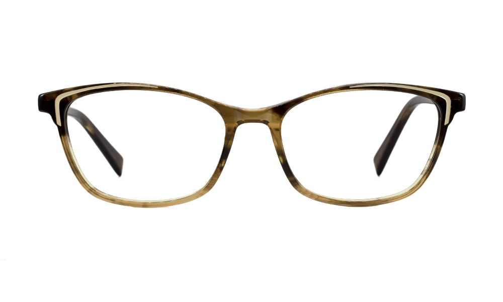 Elda Horn Brown Full Rim Eyeglasses
