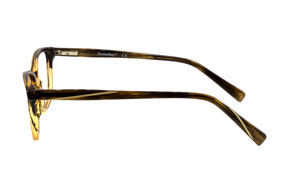 Elda Horn Brown Full Rim Eyeglasses