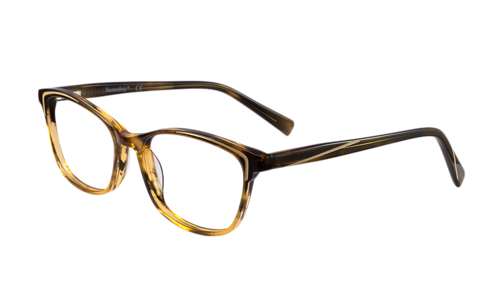 Elda Horn Brown Full Rim Eyeglasses