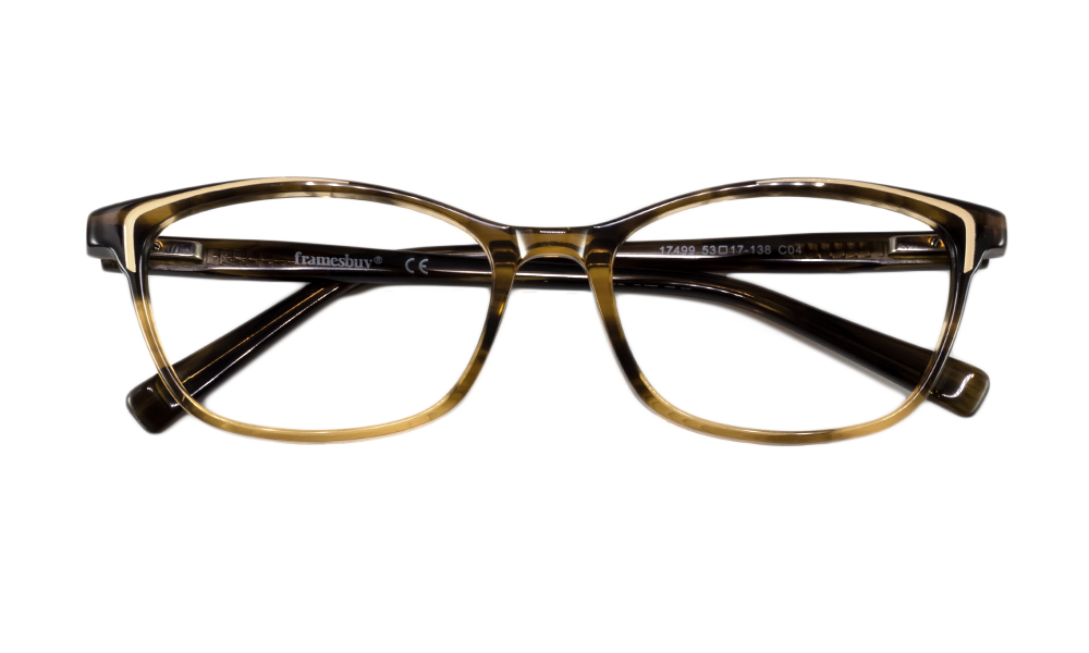 Elda Horn Brown Full Rim Eyeglasses