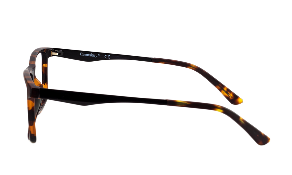 Yella Rectangle Brown Full Rim Eyeglasses
