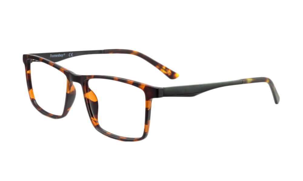 Yella Rectangle Brown Full Rim Eyeglasses