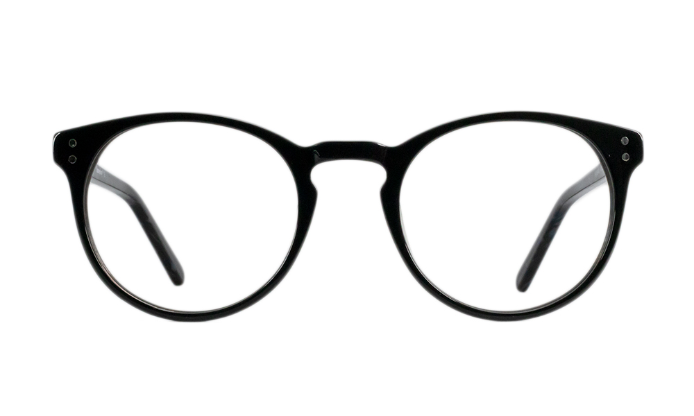 Jola Round Black Full Rim Eyeglasses