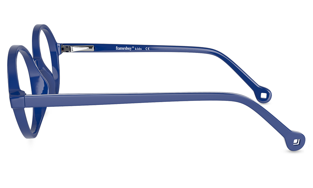 Little star Round Blue Full Rim Eyeglasses