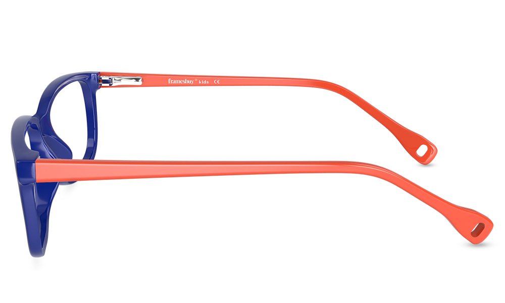 Good Grades Rectangle Blue Full Rim Eyeglasses