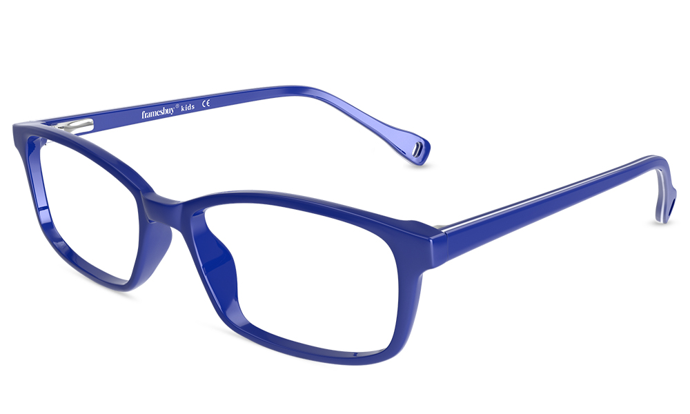 Dexter Rectangle Blue Full Rim Eyeglasses