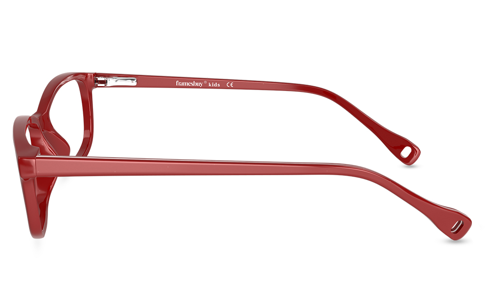 Fairytale Rectangle Red Full Rim Eyeglasses