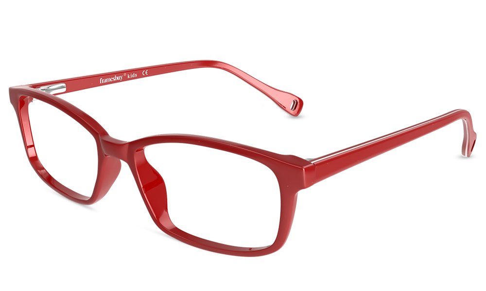 Fairytale Rectangle Red Full Rim Eyeglasses