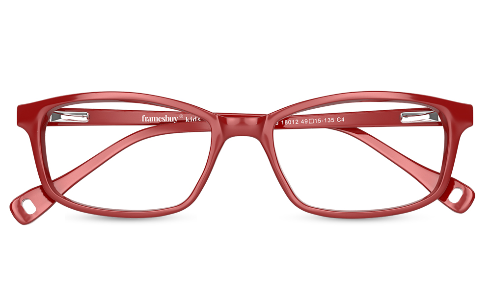 Fairytale Rectangle Red Full Rim Eyeglasses