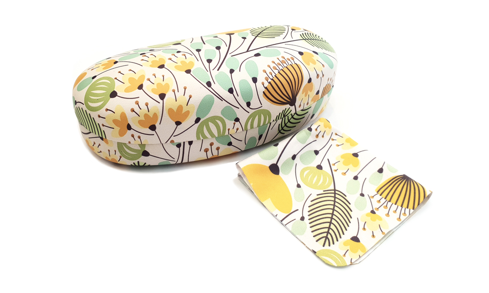 Yellow Blossoms Sunglass Case  Yellow  Cases