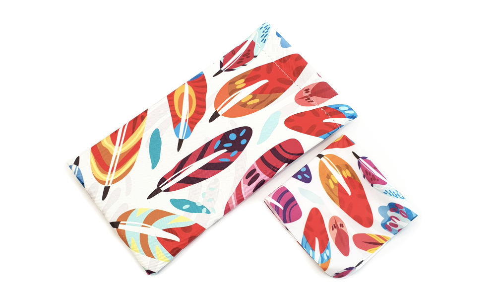 Funky Leaves Soft Pouch Case  Abstract  Cases