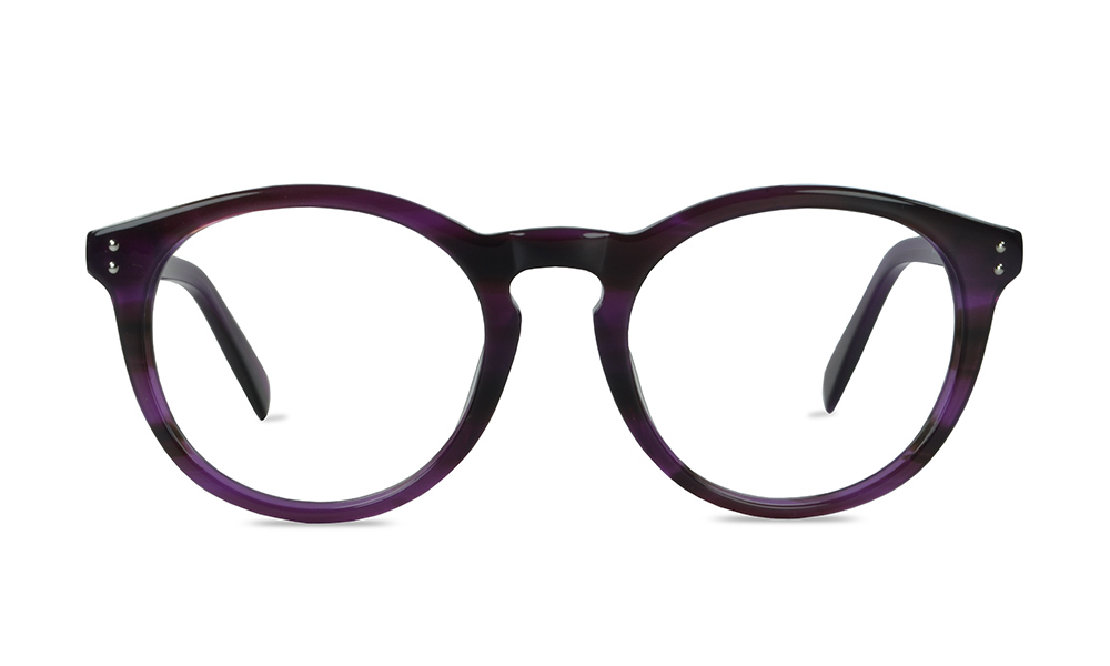 Billie Round Purple Full Rim Eyeglasses