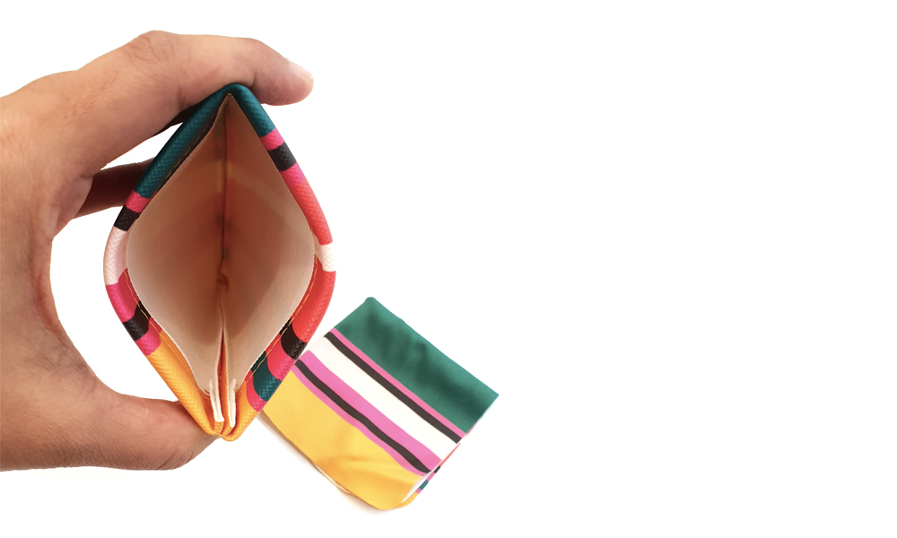 Stripes Soft Pouch Case  Blue  Cases