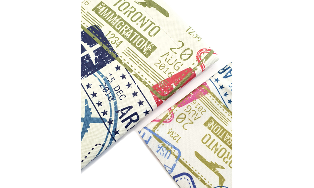 Passport Stamps Soft Pouch Case  Abstract  Cases